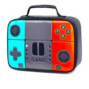 New. Lunch bag with fun game console/controller design. Perfect for any gamer!